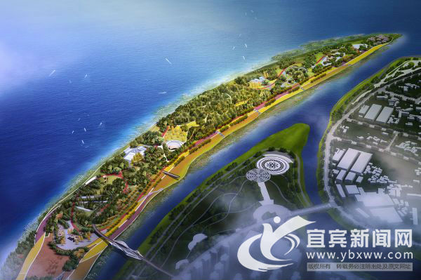 長江竹島、小壩濕地公園項(xiàng)目意境圖